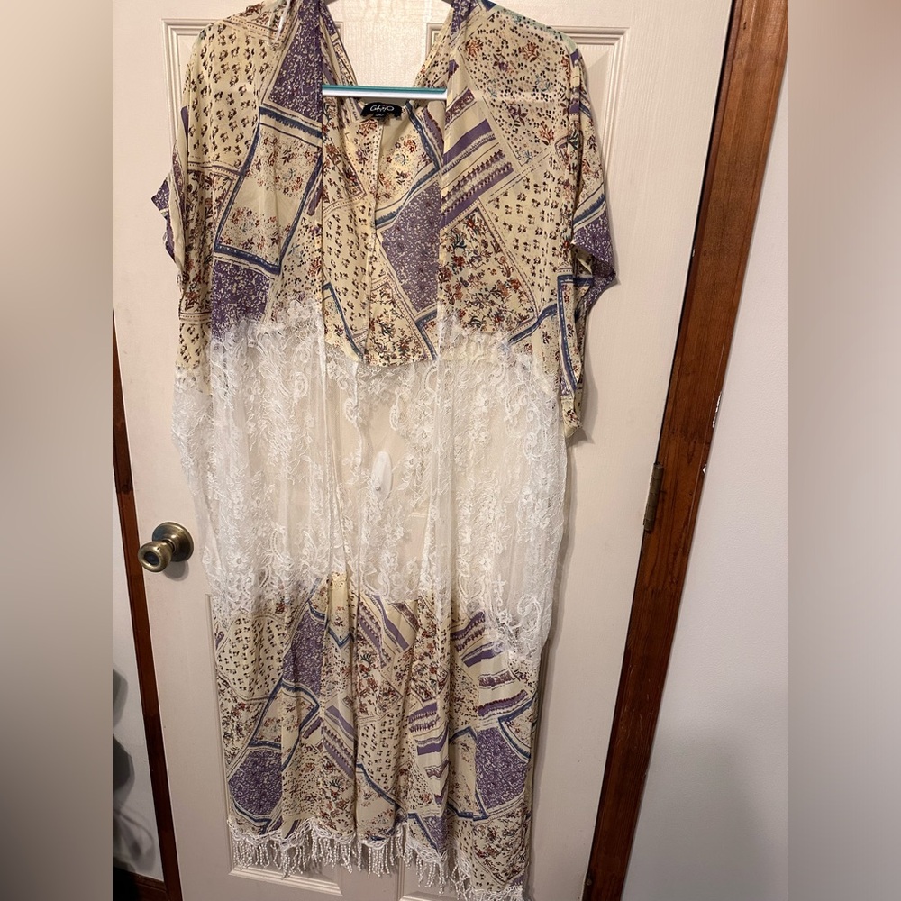 Lace dress cover